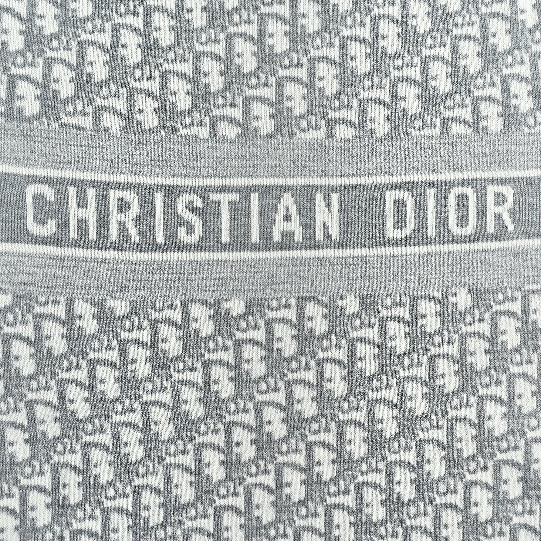 Dior Oblique Jacquard Cashmere Reversible Crewneck Sweater