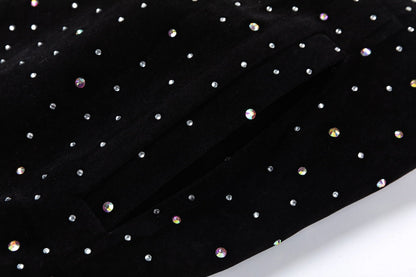 Louis Vuitton Crystal Embellished Varsity Bomber Jacket — Black