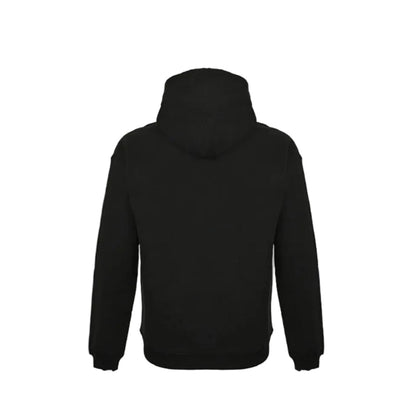 Gucci Black Heavyweight Cotton Hoodie with Rainbow Gradient Wordmark Print