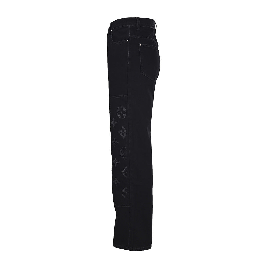 Louis Vuitton High-Waisted Straight-Leg Denim Trousers