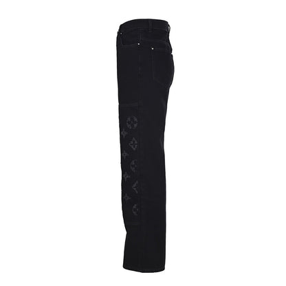 Louis Vuitton High-Waisted Straight-Leg Denim Trousers