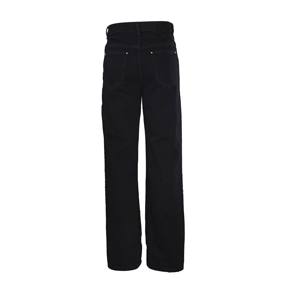 Louis Vuitton High-Waisted Straight-Leg Denim Trousers