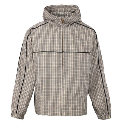 Louis Vuitton Check Hooded Windbreaker Jacket