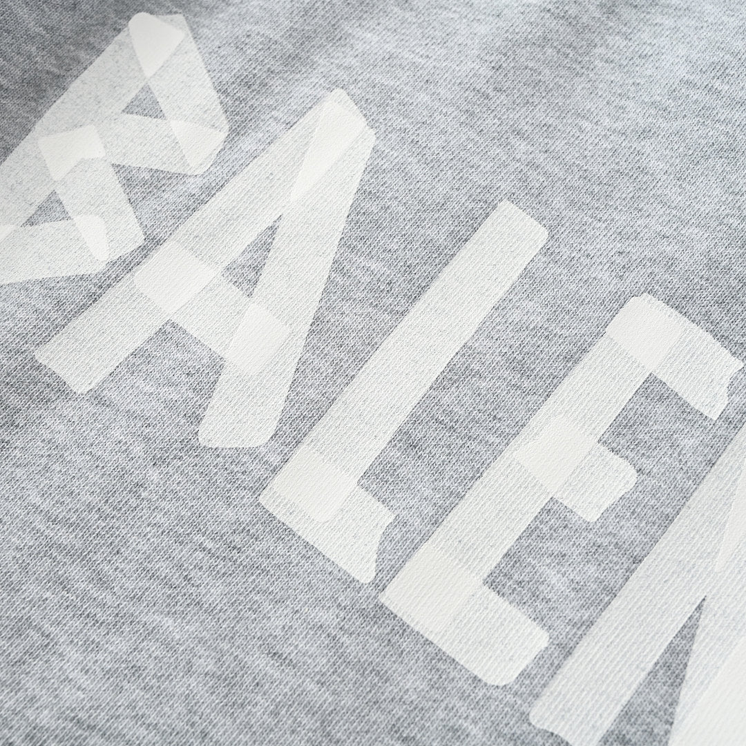 BALENCIAGA Washed Distressed Textured Print Hoodie