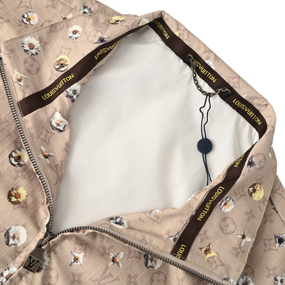 Louis Vuitton LV Monogram Daisy Print Aged Stand-Collar Jacket