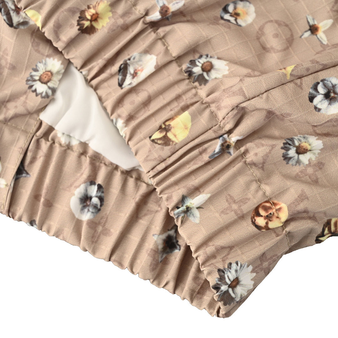 Louis Vuitton LV Monogram Daisy Print Aged Stand-Collar Jacket