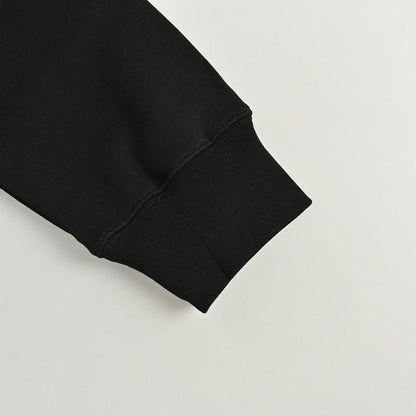 Gucci Black Heavyweight Cotton Crewneck Sweatshirt with Bubble Letter Wordmark