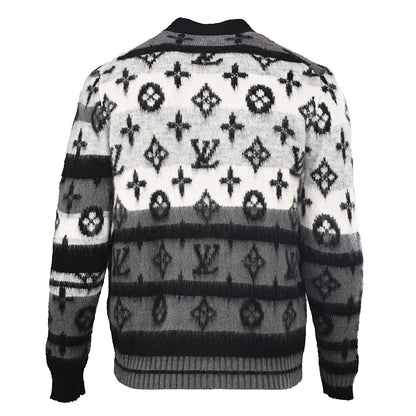 Louis Vuitton Monogram Jacquard Cotton Sweatshirt – Tonal Luxury Streetwear