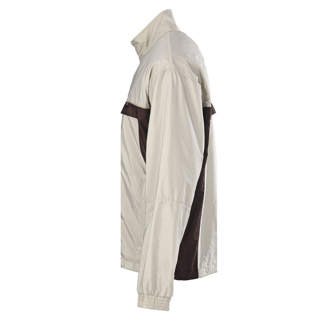 PRADA Color-Blocked Stand-Up Collar Jacket