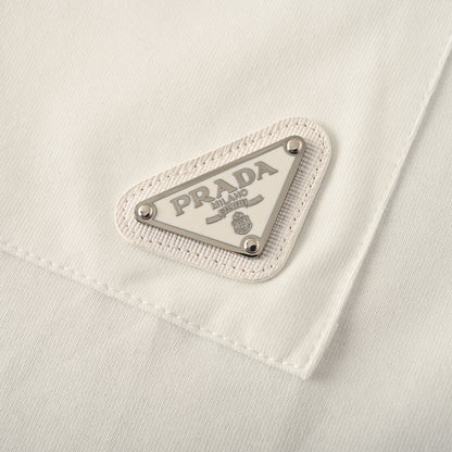 Prada Printed Pocket T-Shirt with Triangle Logo