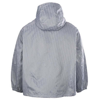 DIOR CD Oblique Tonal Jacquard Hooded Zip Jacket