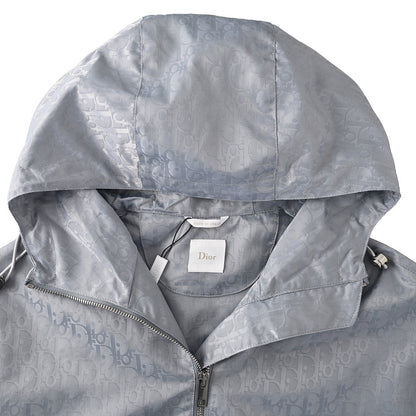 DIOR CD Oblique Tonal Jacquard Hooded Zip Jacket