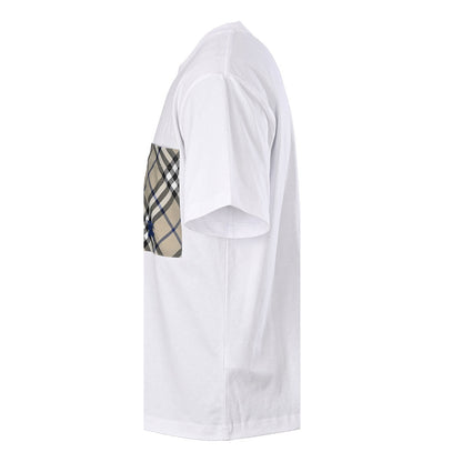 Burberry Short-Sleeve T-Shirt with Pocket & Equestrian Knight Embroidery