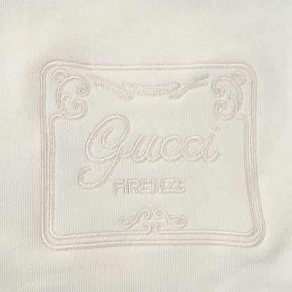 Gucci Script Logo Patch Cotton Sweat Shorts – Off-White
