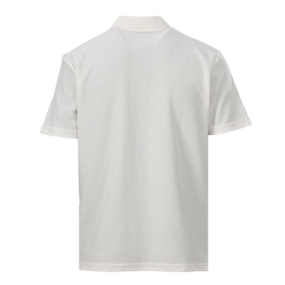 Prada Metal Triangle Logo Polo Shirt