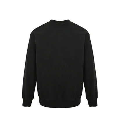 Gucci Black Heavyweight Cotton Serif Logo Print Crewneck Sweatshirt