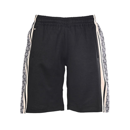 Gucci GG Monogram Jacquard Side Band Jersey Shorts – Black