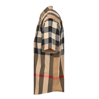 Burberry Classic Check Shirt with Aligned Pattern