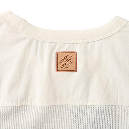 Louis Vuitton Waffle-Knit Long Sleeve Top — Ivory