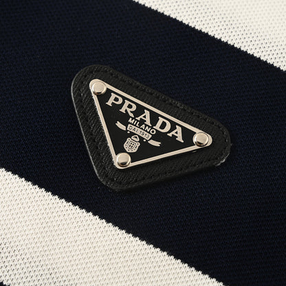 Prada Classic Triangle Logo Cotton T-Shirt