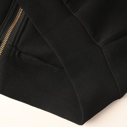 Louis Vuitton Pearl Drawstring Zip Hoodie — Black