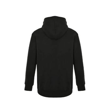 Gucci Black Heavyweight Cotton Hoodie with Raised-Letter Wordmark Print