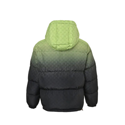 Gucci Ombré Monogram Jacquard Hooded Puffer Jacket