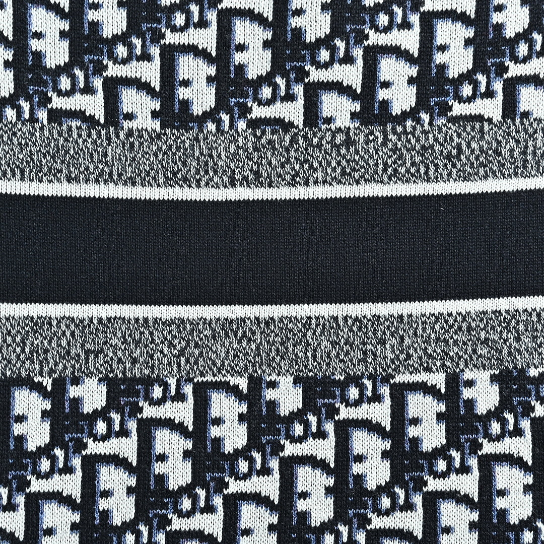 Dior Oblique Jacquard Cashmere Reversible Crewneck Sweater