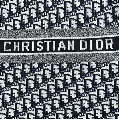 Dior Classic Monogram Reversible Wool-Cashmere Hooded Cardigan