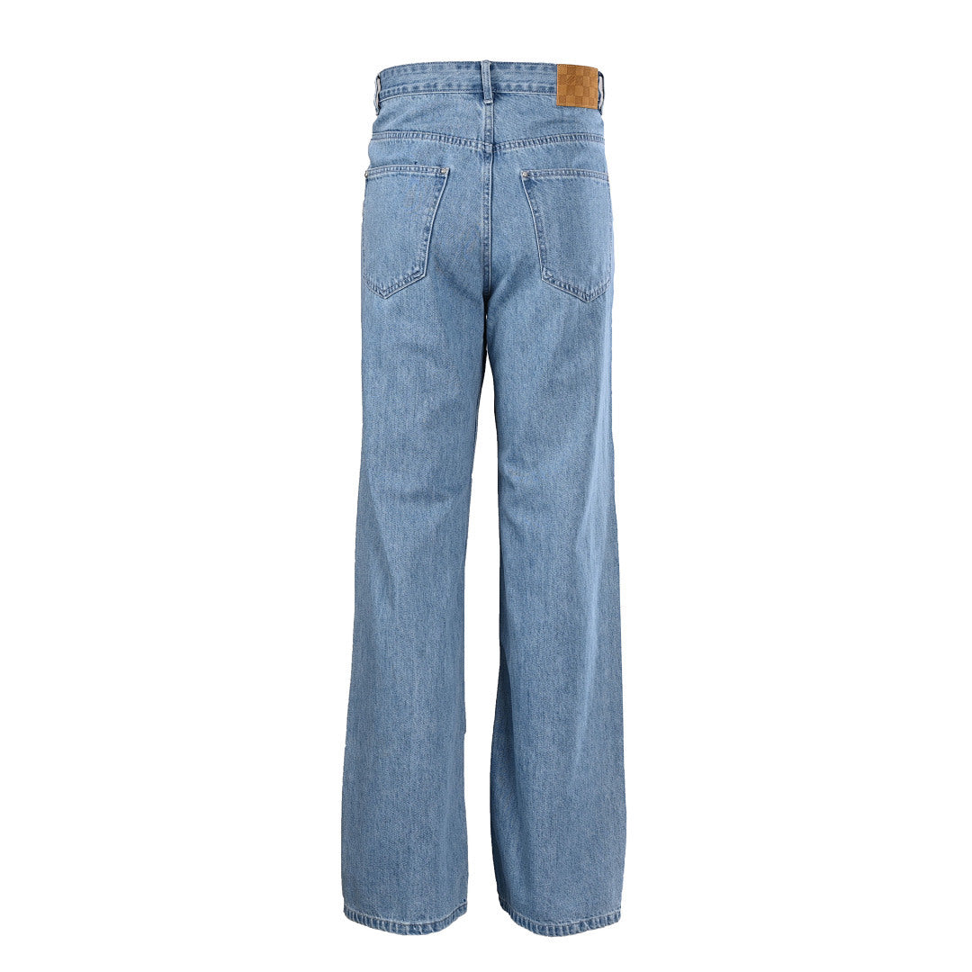 Louis Vuitton High-Waisted Straight-Leg Denim Trousers