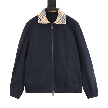 BURBERRY BBR Two-Tone Check Lapel Jacket