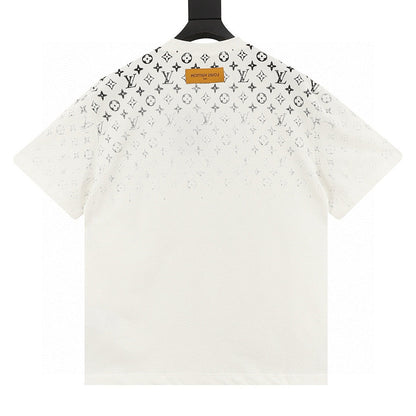 Louis Vuitton Classic Gradient All-Over Logo Short-Sleeve Shirt