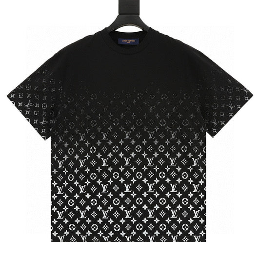 Louis Vuitton Classic Gradient All-Over Logo Short-Sleeve Shirt