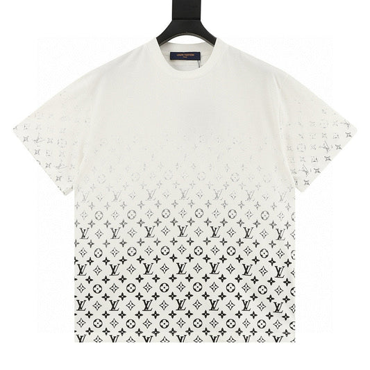 Louis Vuitton Classic Gradient All-Over Logo Short-Sleeve Shirt
