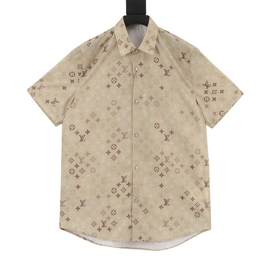 Louis Vuitton Khaki All-Over Print Shirt