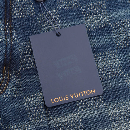Louis Vuitton Damier-Pattern Denim Skate Trousers