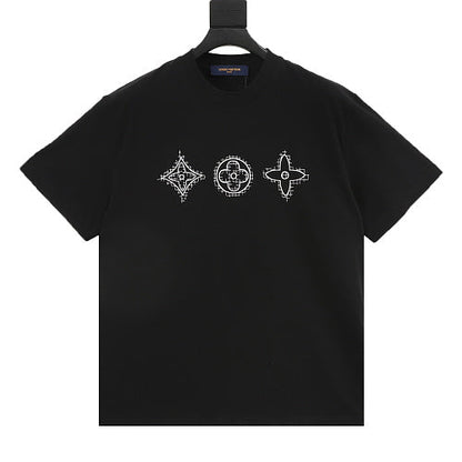 Louis Vuitton Monogram Flower & Bead Embroidered Short-Sleeve Shirt