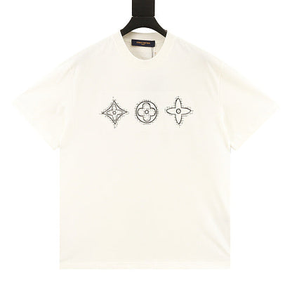 Louis Vuitton Monogram Flower & Bead Embroidered Short-Sleeve Shirt