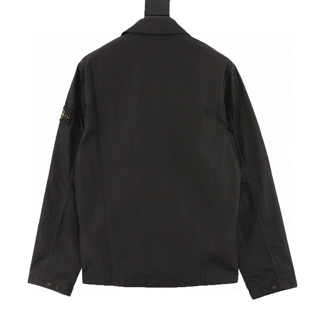 Stone Island Nylon Meta Long-Sleeve Zip Chest-Strap Jacket