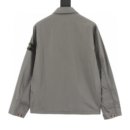 Stone Island Nylon Meta Long-Sleeve Zip Chest-Strap Jacket