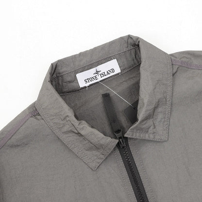 Stone Island Nylon Meta Long-Sleeve Zip Chest-Strap Jacket