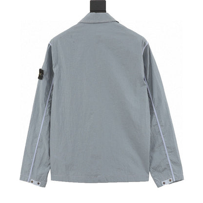 Stone Island Nylon Meta Long-Sleeve Zip Chest-Strap Jacket