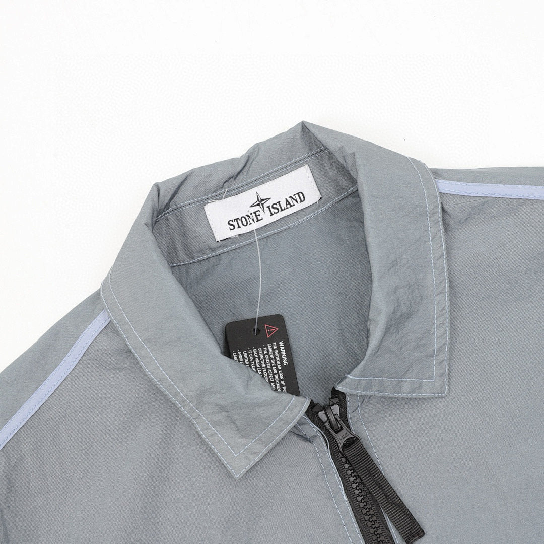 Stone Island Nylon Meta Long-Sleeve Zip Chest-Strap Jacket