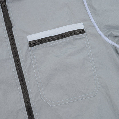 Stone Island Nylon Meta Long-Sleeve Zip Chest-Strap Jacket