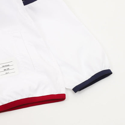 Thom Browne Two-Tone Four-Bar Stripe Sun Protection Jacket