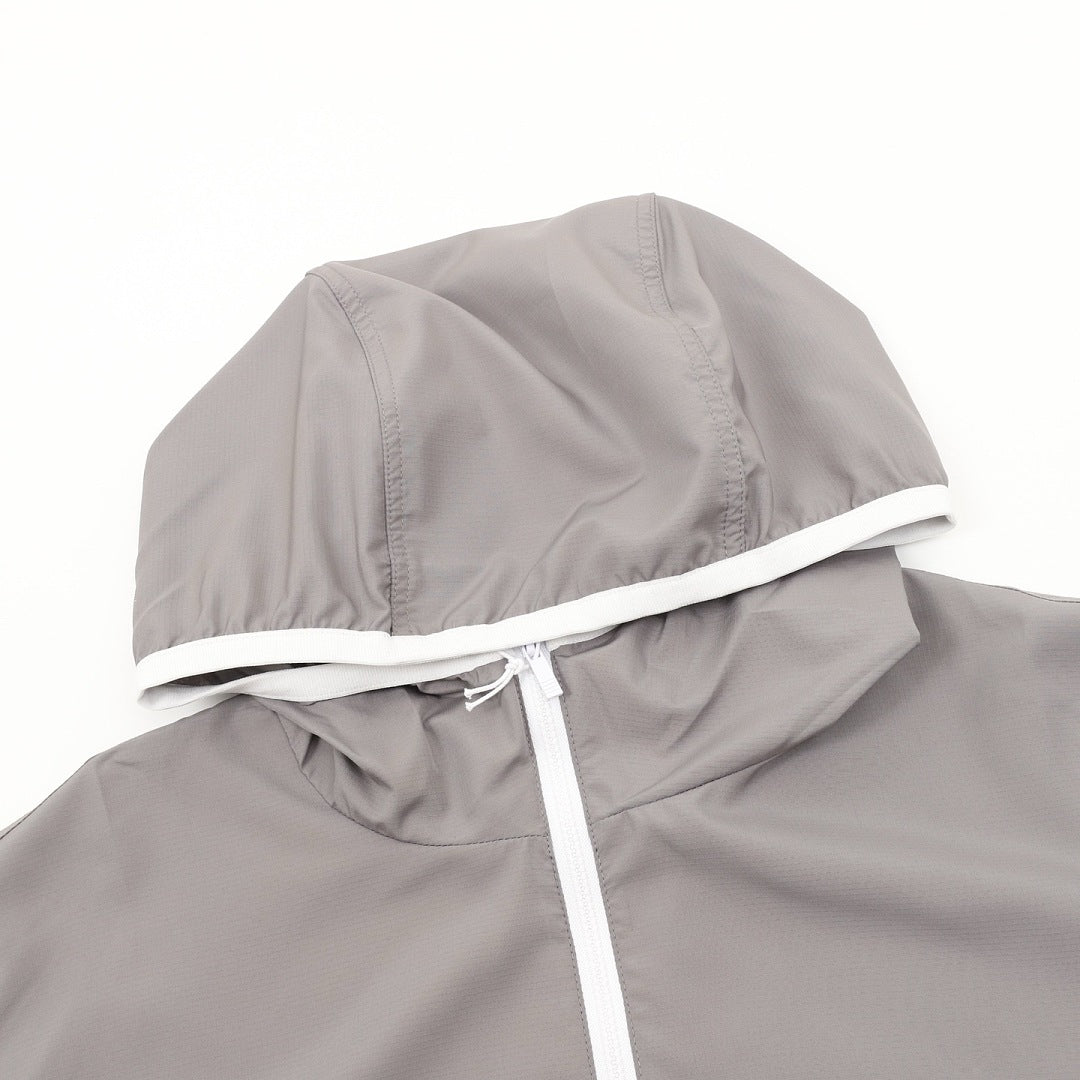 Thom Browne Two-Tone Four-Bar Stripe Sun Protection Jacket