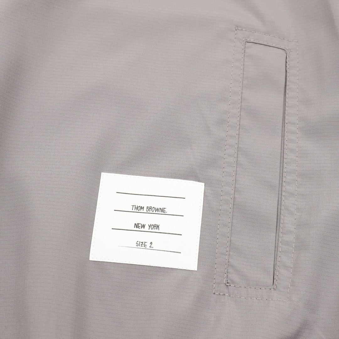 Thom Browne Two-Tone Four-Bar Stripe Sun Protection Jacket