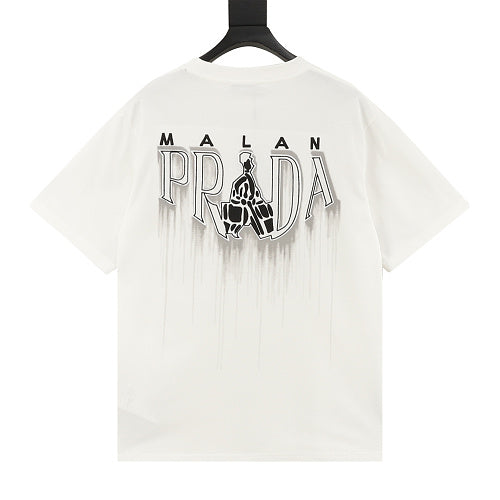 Prada Shopper Figure Graphic T-Shirt