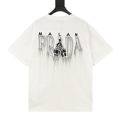 Prada Shopper Figure Graphic T-Shirt