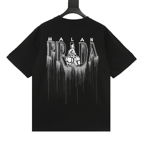 Prada Shopper Figure Graphic T-Shirt